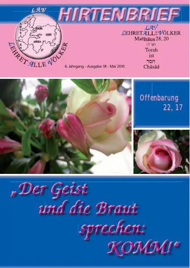 Titelbild: Hirtenbrief Nr. 18 - Pfingsten 2010