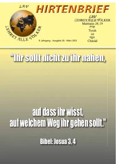 Titelbild: Hirtenbrief Nr. 26 - Ostern 2013