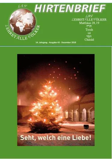Titelbild: Hirtenbrief Nr. 43 - Weihnachten 2018 - S. 1-13