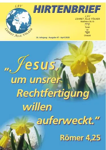 Titelbild: Hirtenbrief Nr. 47 - Ostern 2020