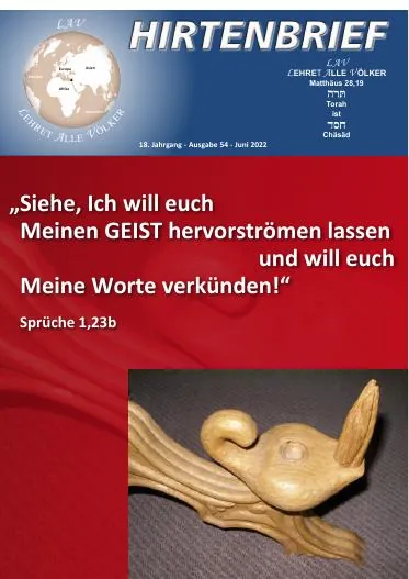 Titelbild: Hirtenbrief Nr. 54 - Pfingsten 2022