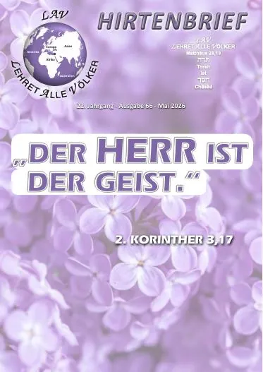Titelseite: Hirtenbrief Nr. 66 - Pfingsten 2026