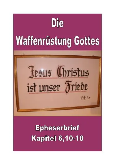 Titelbild: Die geistliche Waffenruestung - Br 7