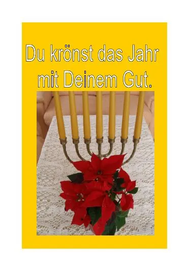 Titelbild: Du kroenst das Jahr