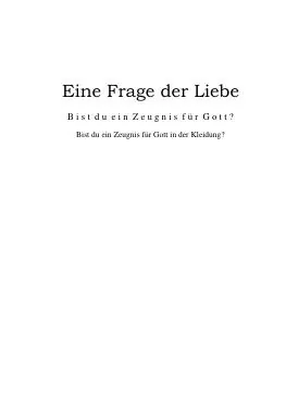 Titelbild: Eine Frage der Liebe - Br 01.3