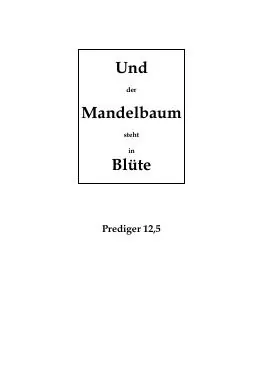 Titelbild: Mandelzweig