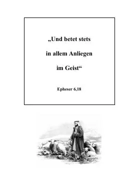 Titelbild: Und betet stets