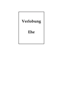 Titelbild: Verlobung, Ehe