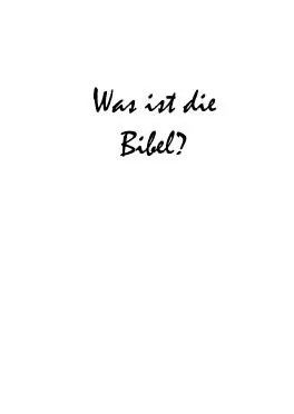 Titelbild: Was ist die Bibel