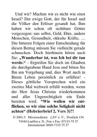 Titelbild: Zum NEUEN JAHR-2. Mo 34,10b - Tr 05
