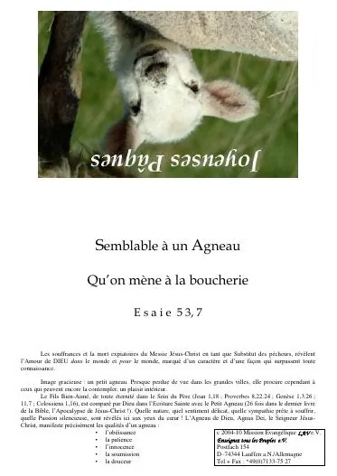 Titelbild: Joyeuses Paques