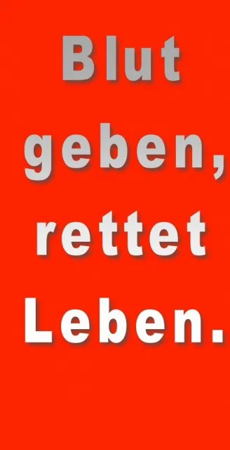 Titelbild: Blut geben, rettet Leben